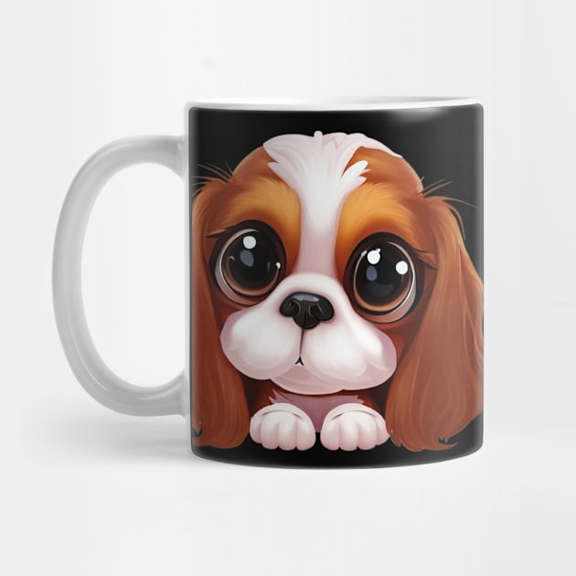 Barkfectly Pawsome Cavalier King Charles Spaniel by Art By Mojo